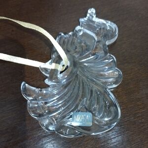 Mikasa Crystal glass Angel Christmas ornament. 